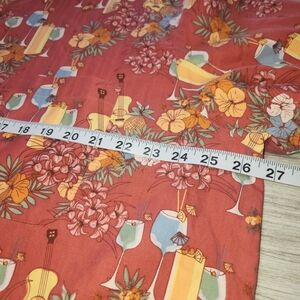 Caribbean Joe Cocktail Floral Hawaiian Beach Button Up Shirt Men's Size XL C4